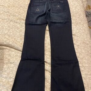 7 For All Mankind Dark Indigo Flare Jeans